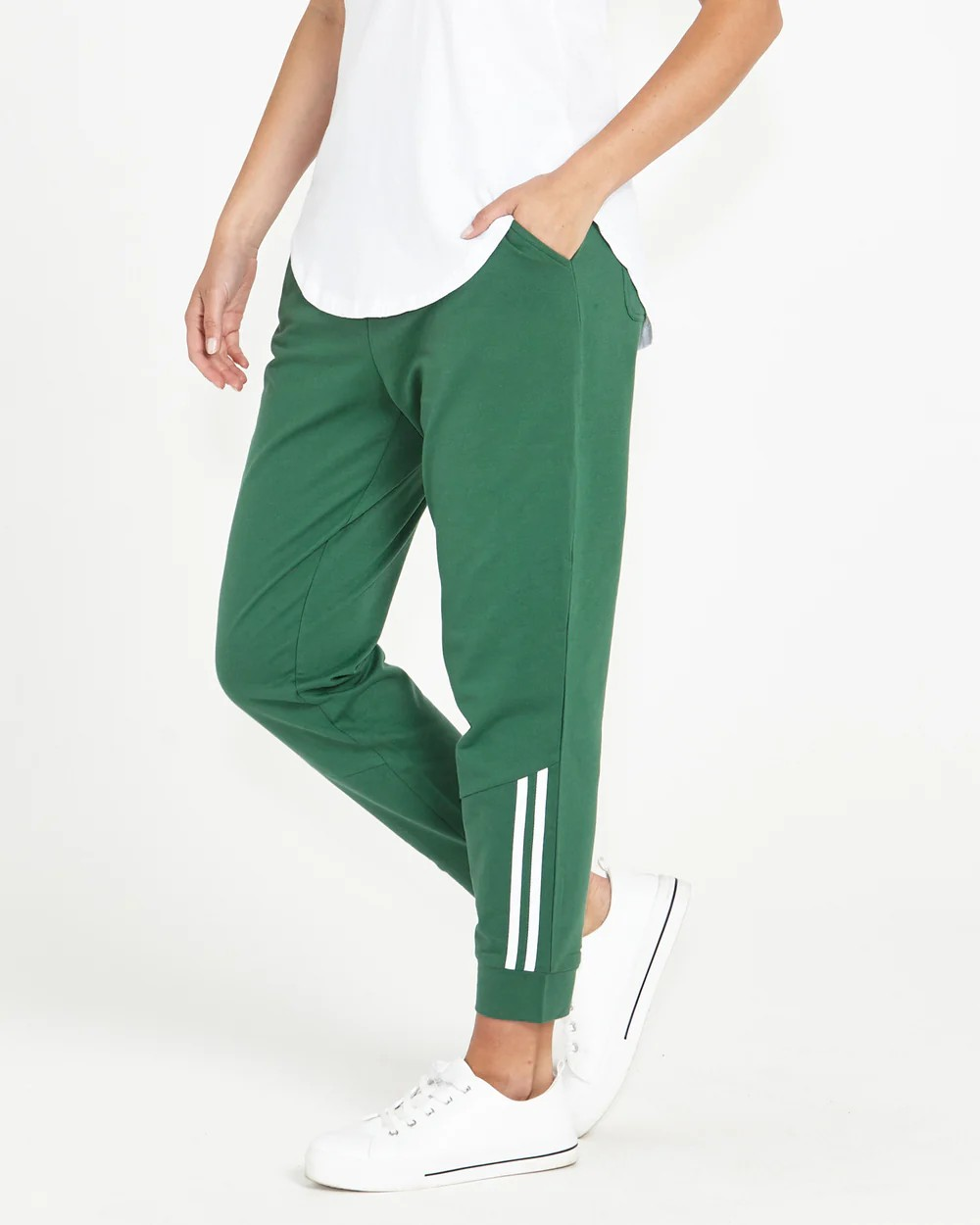 BETTY BASICS Lindsay Jogger Dark Green Sterling Belle